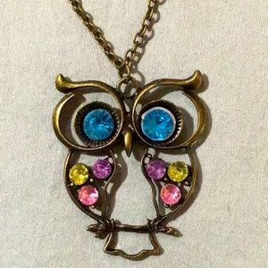 Colorful Owl Necklace